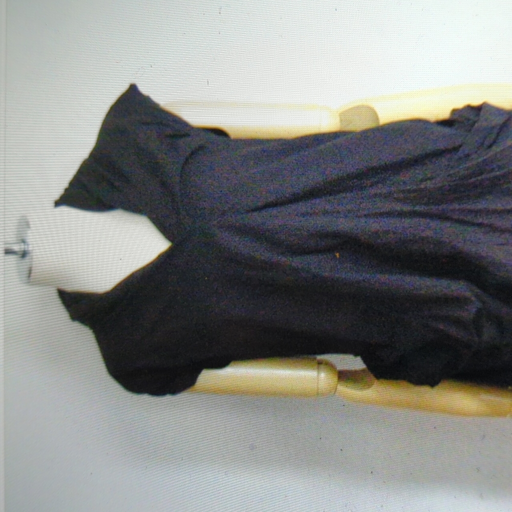 Junya Watanabe comme de garcons Black Asymmetrical V-neck dress